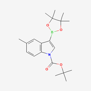 tert-butyl 5-methyl-3-(4,4,5,5-tetramethyl-1,3,2-dioxaborolan-2-yl)-1H-indole-1-carboxylate