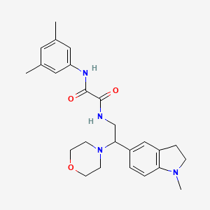 N1-(3,5-dimethylphenyl)-N2-(2-(1-methylindolin-5-yl)-2-morpholinoethyl)oxalamide