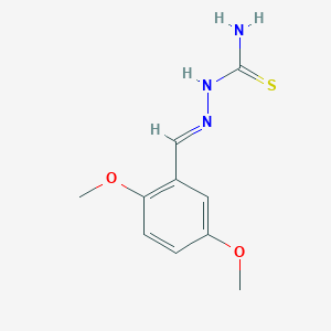 molecular formula C10H13N3O2S B2798550 [(E)-(2,5-dimethoxyphenyl)methylideneamino]thiourea CAS No. 1254353-86-0