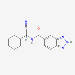 N-[cyano(cyclohexyl)methyl]-1H-1,2,3-benzotriazole-5-carboxamide