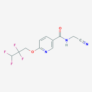 N-(cyanomethyl)-6-(2,2,3,3-tetrafluoropropoxy)pyridine-3-carboxamide