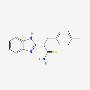 2-(1H-benzimidazol-2-yl)-3-(4-methylphenyl)propanethioamide