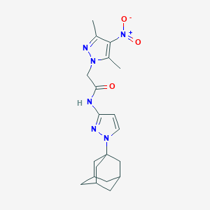 N-[1-(1-adamantyl)-1H-pyrazol-3-yl]-2-{4-nitro-3,5-dimethyl-1H-pyrazol-1-yl}acetamide