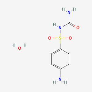 molecular formula C7H11N3O4S B2798611 (4-Aminobenzenesulfonyl)urea hydrate CAS No. 6101-35-5
