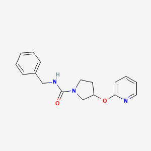 N-benzyl-3-(pyridin-2-yloxy)pyrrolidine-1-carboxamide
