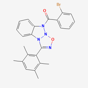 (2-bromophenyl)(3-(2,3,5,6-tetramethylphenyl)-9H-benzo[4,5][1,2,3]triazolo[2,1-b][1,2,3,5]oxatriazol-9-yl)methanone