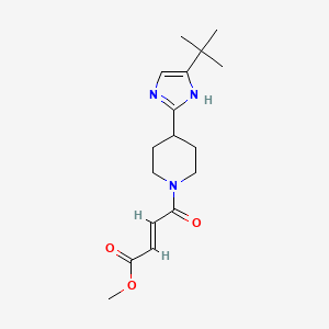 Methyl (E)-4-[4-(5-tert-butyl-1H-imidazol-2-yl)piperidin-1-yl]-4-oxobut-2-enoate