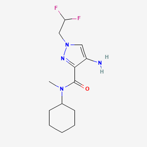 4-Amino-N-cyclohexyl-1-(2,2-difluoroethyl)-N-methyl-1H-pyrazole-3-carboxamide