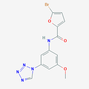 5-bromo-N-[3-methoxy-5-(1H-tetraazol-1-yl)phenyl]-2-furamide