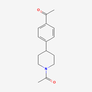 molecular formula C15H19NO2 B2798657 1-(4-(4-Acetylphenyl)piperidin-1-yl)ethanone CAS No. 32245-88-8