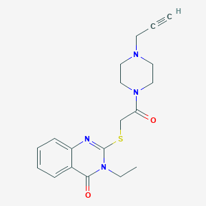 3-Ethyl-2-({2-oxo-2-[4-(prop-2-yn-1-yl)piperazin-1-yl]ethyl}sulfanyl)-3,4-dihydroquinazolin-4-one