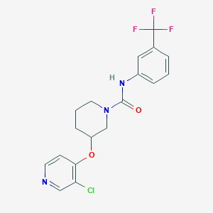 3-((3-chloropyridin-4-yl)oxy)-N-(3-(trifluoromethyl)phenyl)piperidine-1-carboxamide