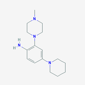 2-(4-Methylpiperazin-1-yl)-4-(piperidin-1-yl)aniline