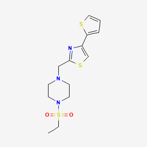2-((4-(Ethylsulfonyl)piperazin-1-yl)methyl)-4-(thiophen-2-yl)thiazole