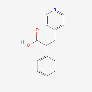 2-Phenyl-3-(pyridin-4-yl)propanoic acid