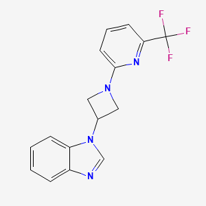1-[1-[6-(Trifluoromethyl)pyridin-2-yl]azetidin-3-yl]benzimidazole