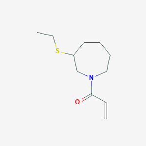 molecular formula C11H19NOS B2798715 1-(3-Ethylsulfanylazepan-1-yl)prop-2-en-1-one CAS No. 2224497-58-7