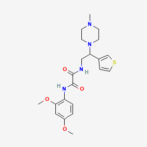 N1-(2,4-dimethoxyphenyl)-N2-(2-(4-methylpiperazin-1-yl)-2-(thiophen-3-yl)ethyl)oxalamide