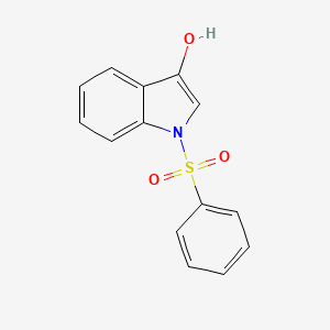 molecular formula C14H11NO3S B2798727 1-(Benzenesulfonyl)-1H-indol-3-ol CAS No. 1881331-22-1