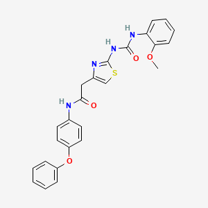 2-(2-(3-(2-methoxyphenyl)ureido)thiazol-4-yl)-N-(4-phenoxyphenyl)acetamide