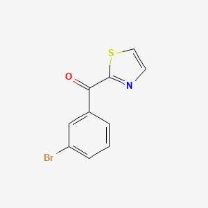molecular formula C10H6BrNOS B2798732 2-(3-Bromobenzoyl)thiazole CAS No. 1370656-87-3