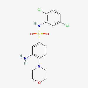 3-amino-N-(2,5-dichlorophenyl)-4-(morpholin-4-yl)benzene-1-sulfonamide