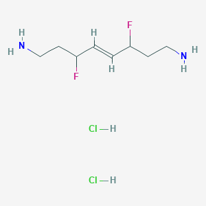 (E)-3,6-Difluorooct-4-ene-1,8-diamine;dihydrochloride