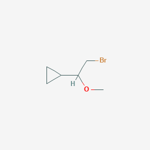 molecular formula C6H11BrO B2798738 (2-Bromo-1-methoxyethyl)cyclopropane CAS No. 1909337-06-9