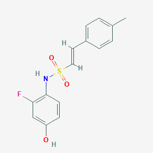 (E)-N-(2-Fluoro-4-hydroxyphenyl)-2-(4-methylphenyl)ethenesulfonamide