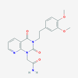2-[3-[2-(3,4-dimethoxyphenyl)ethyl]-2,4-dioxo-3,4-dihydropyrido[2,3-d]pyrimidin-1(2H)-yl]acetamide
