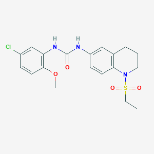1-(5-Chloro-2-methoxyphenyl)-3-(1-(ethylsulfonyl)-1,2,3,4-tetrahydroquinolin-6-yl)urea