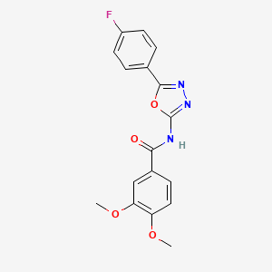 N-(5-(4-fluorophenyl)-1,3,4-oxadiazol-2-yl)-3,4-dimethoxybenzamide