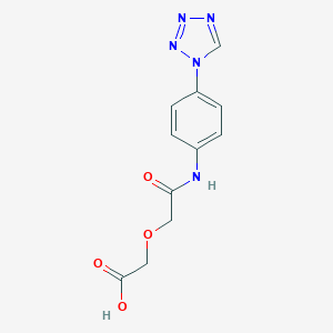 molecular formula C11H11N5O4 B279875 (2-oxo-2-{[4-(1H-tetrazol-1-yl)phenyl]amino}ethoxy)acetic acid 