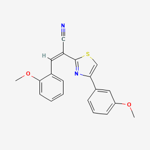 (Z)-3-(2-methoxyphenyl)-2-(4-(3-methoxyphenyl)thiazol-2-yl)acrylonitrile