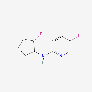 5-fluoro-N-(2-fluorocyclopentyl)pyridin-2-amine