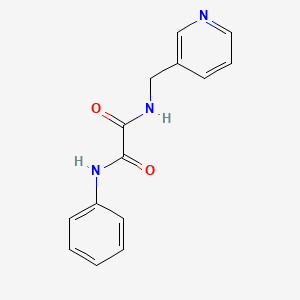 molecular formula C14H13N3O2 B2798765 N'-phenyl-N-(pyridin-3-ylmethyl)oxamide CAS No. 331239-20-4