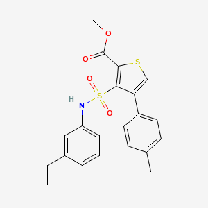 Methyl 3-[(3-ethylphenyl)sulfamoyl]-4-(4-methylphenyl)thiophene-2-carboxylate