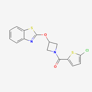 (3-(Benzo[d]thiazol-2-yloxy)azetidin-1-yl)(5-chlorothiophen-2-yl)methanone