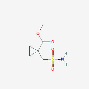 Methyl 1-(sulfamoylmethyl)cyclopropane-1-carboxylate