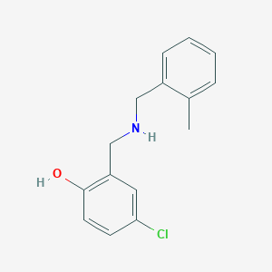 4-Chloro-2-{[(2-methylbenzyl)amino]methyl}phenol