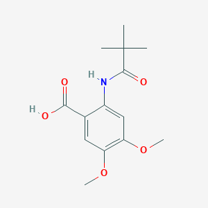 2-(2,2-Dimethylpropanamido)-4,5-dimethoxybenzoic acid