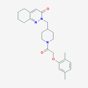 2-[[1-[2-(2,5-Dimethylphenoxy)acetyl]piperidin-4-yl]methyl]-5,6,7,8-tetrahydrocinnolin-3-one
