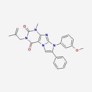 8-(3-methoxyphenyl)-1-methyl-3-(2-methylallyl)-7-phenyl-1H-imidazo[2,1-f]purine-2,4(3H,8H)-dione
