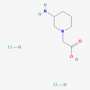 2-(3-Aminopiperidin-1-yl)acetic acid;dihydrochloride