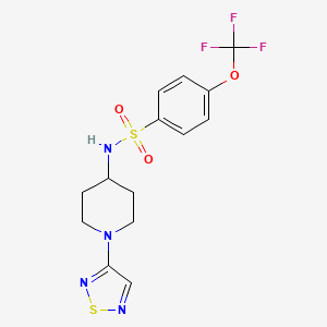N-[1-(1,2,5-thiadiazol-3-yl)piperidin-4-yl]-4-(trifluoromethoxy)benzene-1-sulfonamide