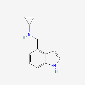 N-((1H-indol-4-yl)methyl)cyclopropanamine