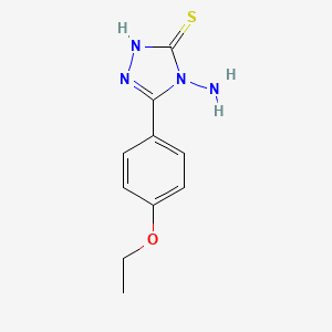 molecular formula C10H12N4OS B2798836 4-氨基-5-(4-乙氧基苯基)-4H-1,2,4-三唑-3-硫醇 CAS No. 156942-85-7