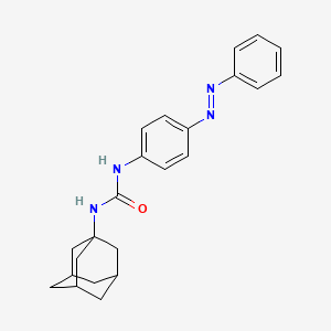molecular formula C23H26N4O B2798838 1-(1-Adamantyl)-3-(4-phenyldiazenylphenyl)urea CAS No. 324036-71-7
