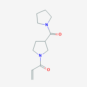 1-[3-(Pyrrolidine-1-carbonyl)pyrrolidin-1-yl]prop-2-en-1-one
