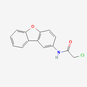 molecular formula C14H10ClNO2 B2798850 2-氯-N-二苯并呋喃-2-基乙酰胺 CAS No. 796084-54-3